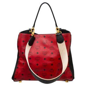 MCM Visetos Corina Tote Shoulder Bag - MWS8SF016RU